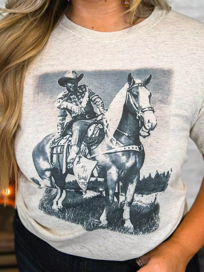 Bling-A-Gogo Trigger Tee - Oatmeal Tees