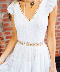 D & J Industries Twirl You Around Dress - White