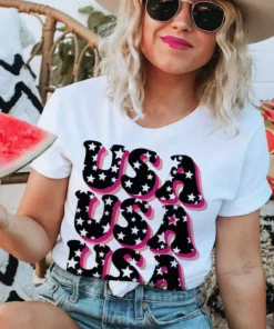 Miss Mud Pie USA Stars T-shirt