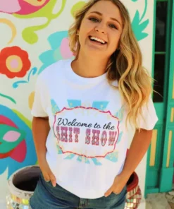 Bling-A-Gogo Welcome To The SHIT Show Tee By Bling-a-Go-Go Tees