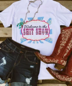 Bling-A-Gogo Welcome To The SHIT Show Tee By Bling-a-Go-Go Tees
