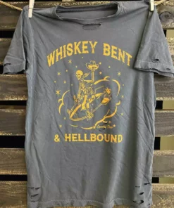 Country Deep Clothing Whiskey Bent And Hell Bound Tee