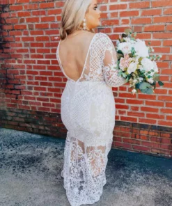 D & J Industries World Stands Still Dress - White/Neutral Sale!