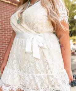 Southern Fried Chics Wrapped Up In Your Arms Lace Dress Bridal