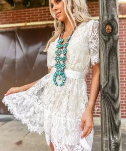Southern Fried Chics Wrapped Up In Your Arms Lace Dress Bridal