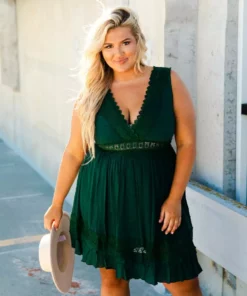 D & J Industries You Deserve It Dress - Evergreen Sale!
