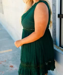 D & J Industries You Deserve It Dress - Evergreen Sale!