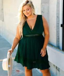 D & J Industries You Deserve It Dress - Evergreen Sale!