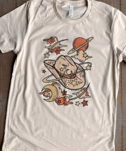 Miss Mud Pie Cosmic Hat With Stars T-shirt