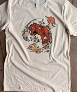 Miss Mud Pie Cosmic Horse With Stars T-shirt New Arrivals