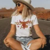 Miss Mud Pie Cowboys Club Tee - White Clothing
