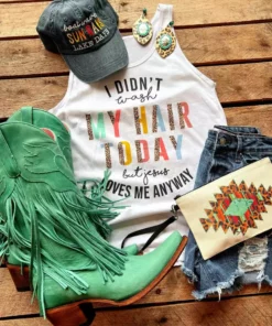 GTN New Arrivals I Didnt Wash My Hair Today Tank