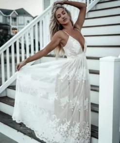 D & J Industries Feel Like A Lady Dress - Ivory