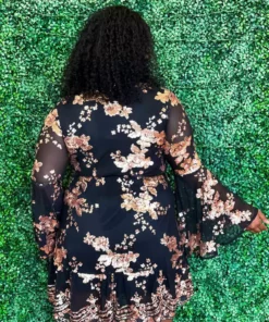 D & J Industries Co., LTD. Lacey Belle Dress — Wrap Dress In Black