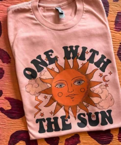 Miss Mud Pie New Arrivals One With The Sun T-shirt - Desert Rose