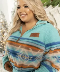 Xu San Hua Beth Vibes Sherpa - Turquoise